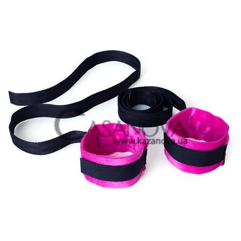 Основное фото Фиксаторы для рук Kinky Pinky Cuffs чёрно-розовые