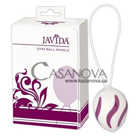 Основне фото Вагінальна кулька Javida Gym Ball Single біло-рожева
