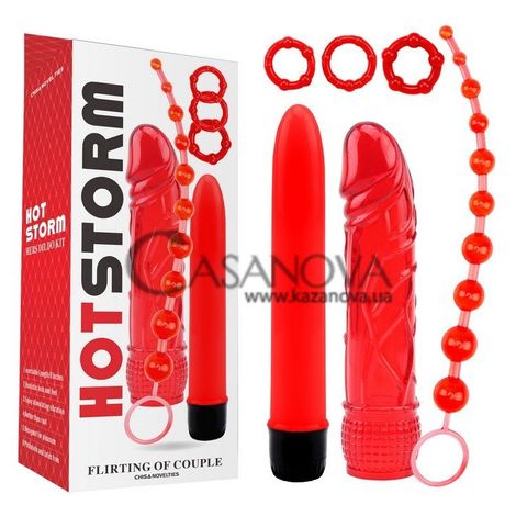 Основне фото Набір секс-іграшок Hot Storm Flirting of Couple червоний