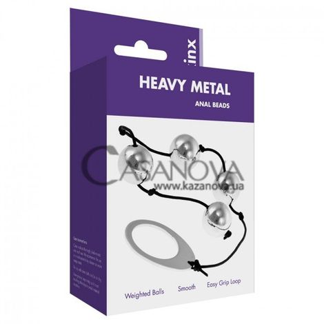 Основне фото Анальні кульки Heavy Metal Anal Beads сріблясті 22,5 см