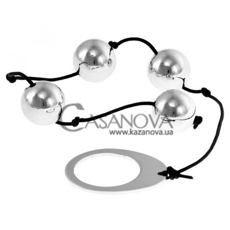 Основне фото Анальні кульки Heavy Metal Anal Beads сріблясті 22,5 см