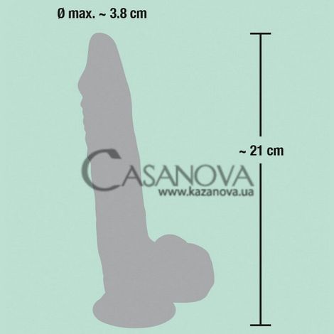 Основне фото Фалоімітатор на присосці Medical Silicone Dildo тілесний 21 см