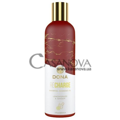 Основне фото Олія для масажу Dona Recharge Lemongrass & Ginger лимон та імбир 120 мл