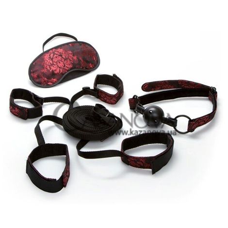 Основное фото Бондажный набор Scandal Bed Restraint Kit чёрно-красный