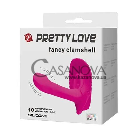Основное фото Вибратор для точки G Pretty Love Fancy Clamshell розовый 7 см