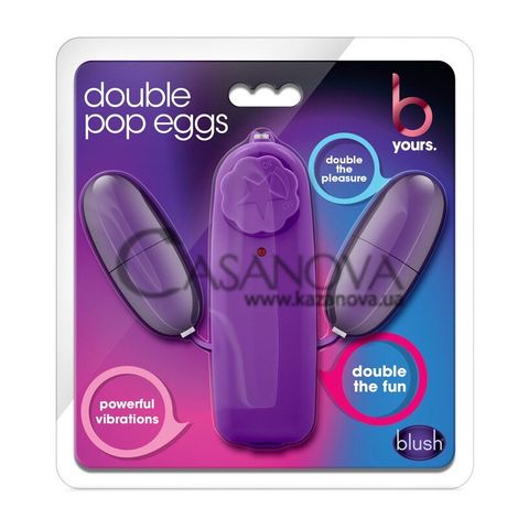 Основное фото Набор из 2 виброяиц B Yours Double Pop Eggs фиолетовый