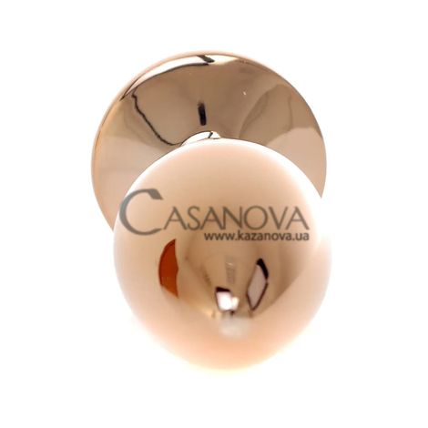 Основное фото Анальная пробка Plug Jewellery Boss Series BS6400128 золотистая с оранжевой розой 7 см