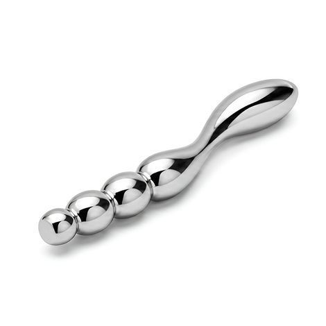 Основное фото Двухсторонний металлический фаллоимитатор Satisfyer Star Force 2 серебристый 21,7 см