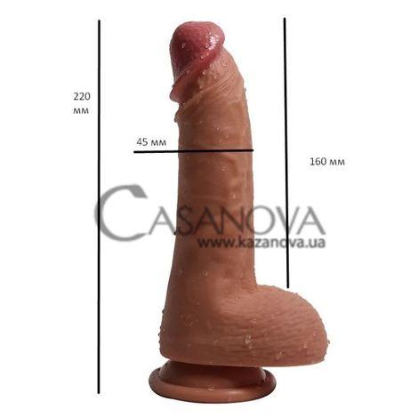 Основне фото Фалоімітатор на присосці Ercules`s Penis тілесний 22 см