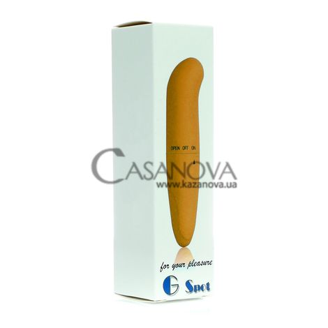 Основное фото Мини-вибратор для точки G Boss Series Mini G Spot жёлтый 12 см