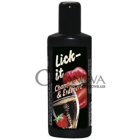 Основне фото Оральна змазка Lick-It шампанське та суниця 50 мл