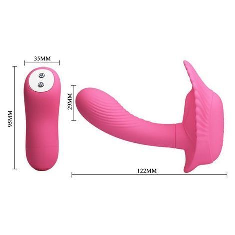 Основне фото Вагінально-кліторальний вібратор Lybaile Pretty Love Powerful Shell Stimulator рожевий 12,2 см