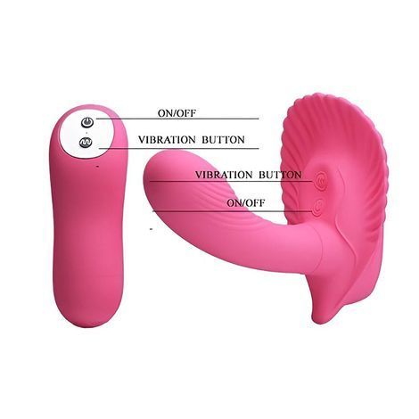 Основне фото Вагінально-кліторальний вібратор Lybaile Pretty Love Powerful Shell Stimulator рожевий 12,2 см