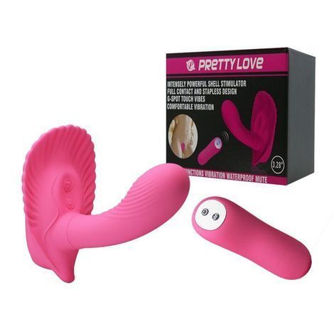 Основне фото Вагінально-кліторальний вібратор Lybaile Pretty Love Powerful Shell Stimulator рожевий 12,2 см