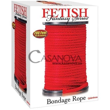 Основне фото Мотузка для бондажу Bondage Rope червона 61 м