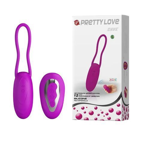 Основне фото Віброяйце Lybaile Pretty Love Dave фуксія 16 см