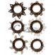 Додаткове фото Набір ереційних кілець Tickler Ring Set чорний 4 см