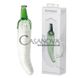 Додаткове фото Фалоімітатор Joyride Love Products Premium GlassiX 06 зелено-білий 21 см