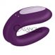 Дополнительное фото Вибратор для пар Satisfyer Double Joy фиолетовый 9 см