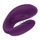 Дополнительное фото Вибратор для пар Satisfyer Double Joy фиолетовый 9 см
