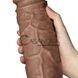 Дополнительное фото Вибратор на присоске Realistic Chubby Vibrating Dildo 10.5" коричневый 26,7 см