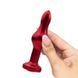 Дополнительное фото Анальная пробка Anal Jewelry Plugs красная с прозрачным кристаллом 10,3 см
