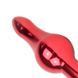 Дополнительное фото Анальная пробка Anal Jewelry Plugs красная с прозрачным кристаллом 10,3 см