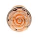 Дополнительное фото Анальная пробка Plug Jewellery Boss Series BS6400128 золотистая с оранжевой розой 7 см