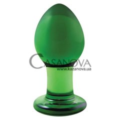 Основное фото Анальная пробка Crystal Premium Glass Medium зелёная 8 см