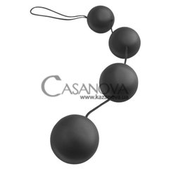 Основное фото Анальные шарики Deluxe Vibro Balls чёрные
