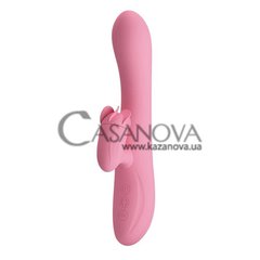 Основное фото Rabbit-вибратор с вращающимся стимулятором клитора Lybaile Pretty Love Gina розовый 20,5 см