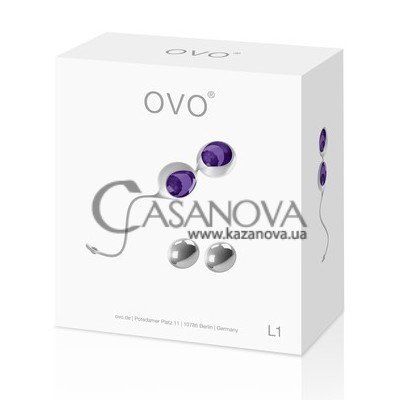 Основне фото Вагінальні кульки OVO L1 Loveballs фіолетові