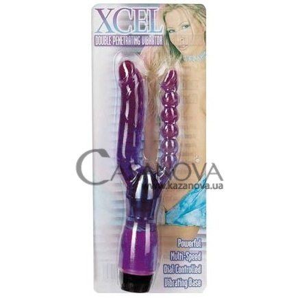 Основное фото Анально-вагинальный вибратор Xcel Double Penetrat фиолетовый 23 см