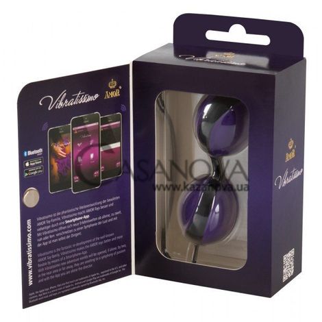 Основне фото Вагінальні кульки Vibratissimo DuoBalls фіолетові