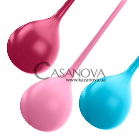 Основное фото Набор из 3 одинарных вагинальных шариков Satisfyer Strengthening Balls Training Set C03 цветной