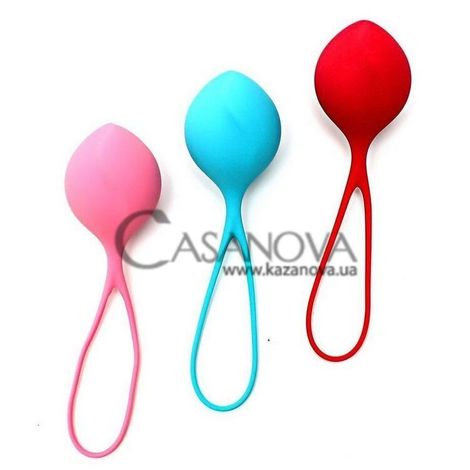 Основне фото Набір з 3 одинарних вагінальних кульок Satisfyer Strengthening Balls Training Set C03 кольоровий