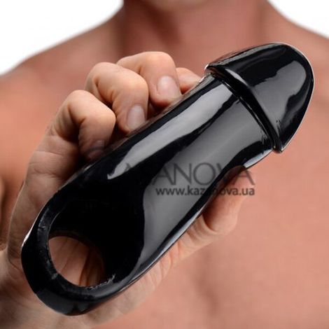 Основное фото Удлиняющая насадка Fat Dick Penis Enhancer чёрная 15 см