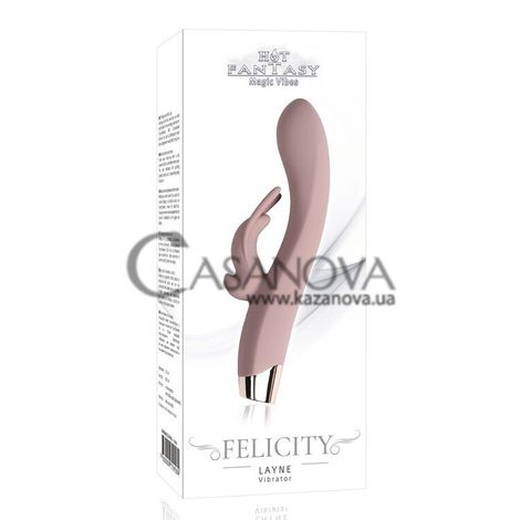 Основне фото Rabbit-вібратор Hot Fantasy Felicity Layne рожевий 19,7 см