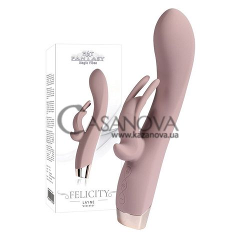 Основное фото Rabbit-вибратор Hot Fantasy Felicity Layne розовый 19,7 см
