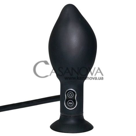 Основное фото Анальный расширитель True Black Vibrating Anal Plug чёрный 17 см