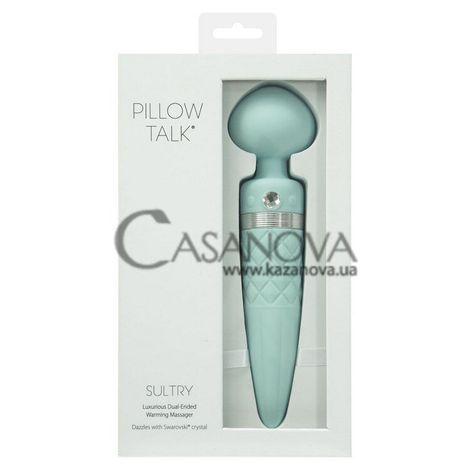 Основное фото Двухсторонний вибратор Pillow Talk Sultry голубой 20,5 см