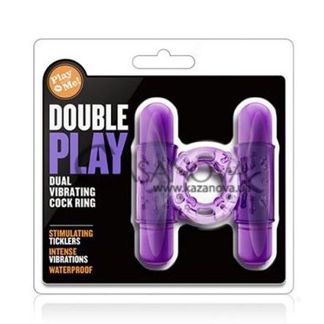 Основне фото Ерекційне віброкільце Play With Me Double Play фіолетове