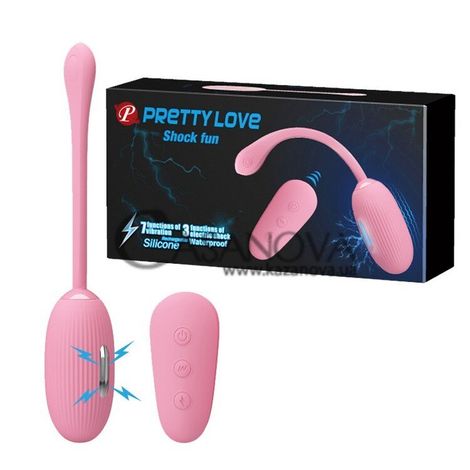 Основное фото Виброяйцо с электростимуляцией Pretty Love Shock Fun розовое