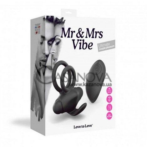 Основне фото Віброкільце-стимулятор з пультом д/в Love To Love Mr & Mrs Vibe чорне