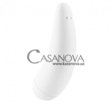 Основное фото Вакуумный клиторальный вибростимулятор Satisfyer Curvy 2+ белый 13,5 см