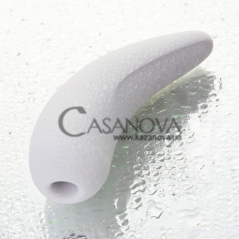 Основне фото Вакуумний кліторальний вібростимулятор Satisfyer Curvy 2+ білий 13,5 см