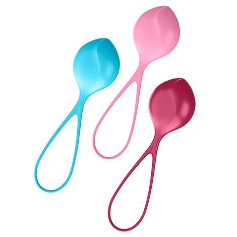 Основне фото Набір з 3 одинарних вагінальних кульок Satisfyer Strengthening Balls Training Set C03 кольоровий