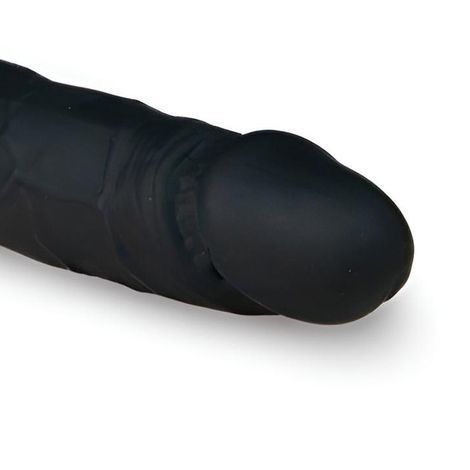 Основное фото Двухсторонний фаллоимитатор Easytoys Silicone double end dildo чёрный 30 см
