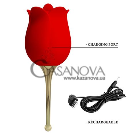 Основное фото Клиторальный вибростимулятор Lybaile Pretty Love Rose Lover красный 14,2 см
