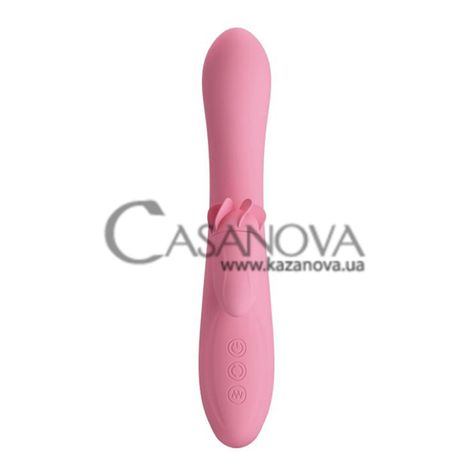 Основное фото Rabbit-вибратор с вращающимся стимулятором клитора Lybaile Pretty Love Gina розовый 20,5 см